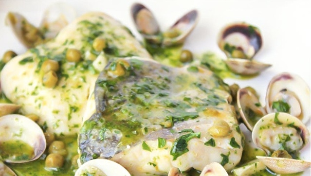 Plato de pescado de Bar Evaristo